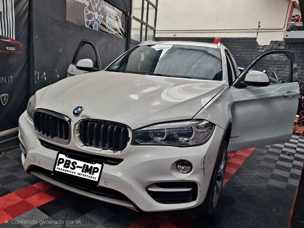 Instalación de parabrisas en camioneta en taller especializado